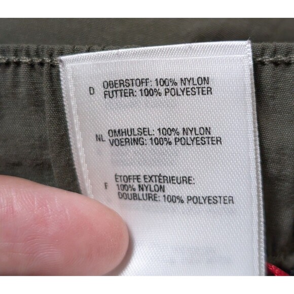 North Face Size M Shorts Utility Water Mesh Lined Green Nylon Outdoor Hybrid - Picture 10 of 12